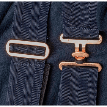 Fleece blanket Modern Rosé - midnight blue
