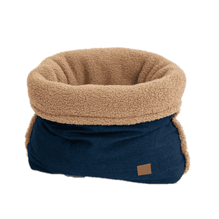 Hunde- & Katzenkörbchen Snuggle Denim / Teddyfell