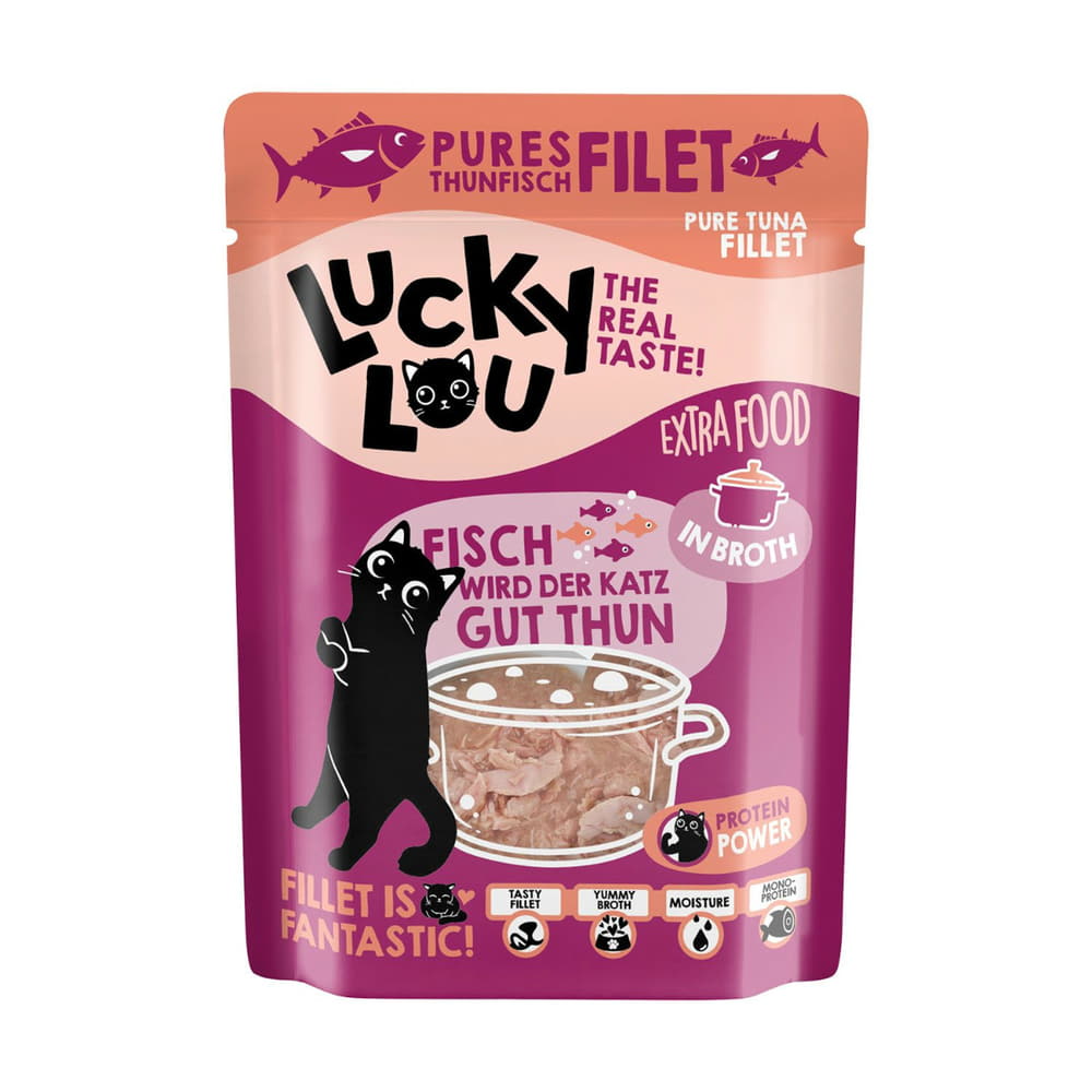 Pures Thunfischfilet in Brühe