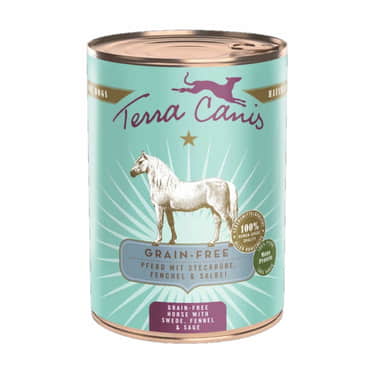 Menu sans céréales, cheval