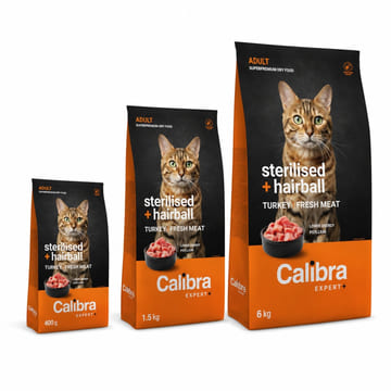 EXPERT + Adult Sterilized & Hairball Turkey & Chicken