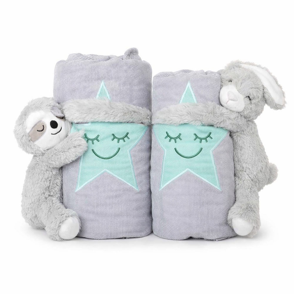 Star blanket with cuddly toy