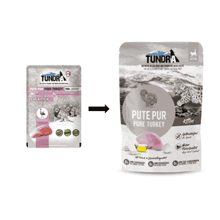 Cat Pouch Kitten Pute pur