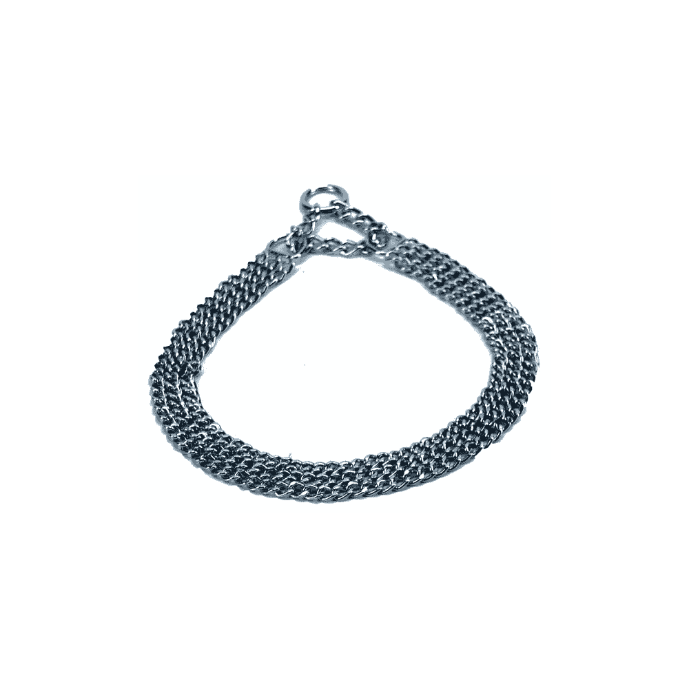 3-reihiges Kettenhalsband mit Zugstopp