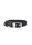 Milano Halsband Nylon für Hunde in schwarz