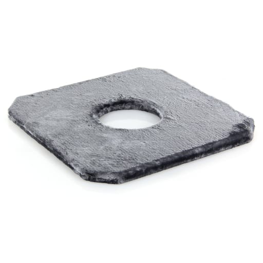 Grande tablette avec trou 48 x 48 x 3cm, gris