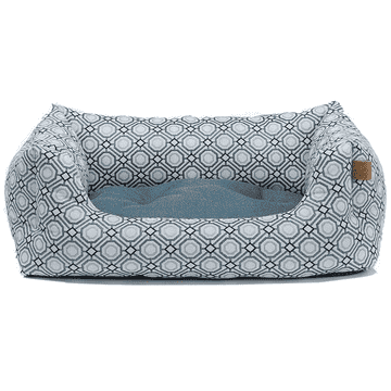 Lit pour chien Geometric, turquoise