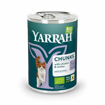 Bio Chunks au poulet et à la dinde pour chats - boîte