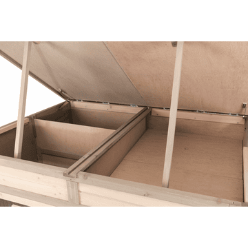 Natura small animal hutch XL with thermal insulation