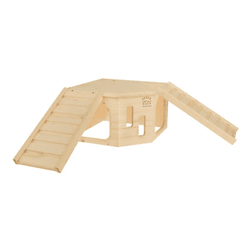 Maison d'angle pour rongeurs XL