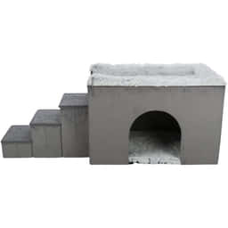 Höhle Harvey mit Treppe, grau