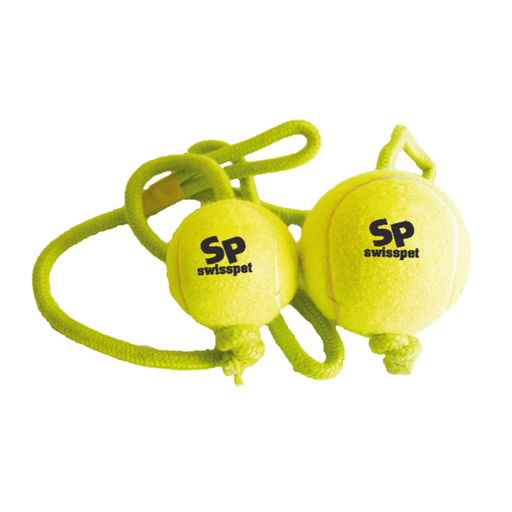 swisspet Smash&Play Tennisball mit Seil, D = 8cm
