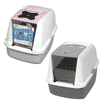 Litter box with hood