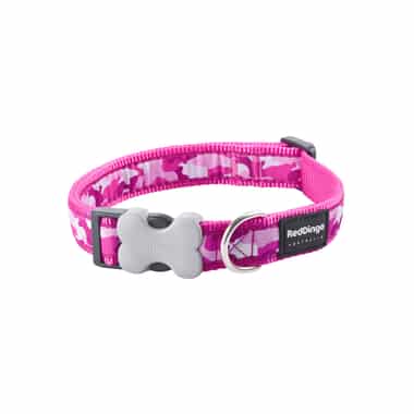 Halsband Design Camouflage Hot Pink