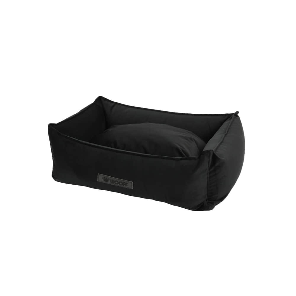 Dog bed velour black
