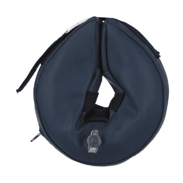 Protective collar, inflatable