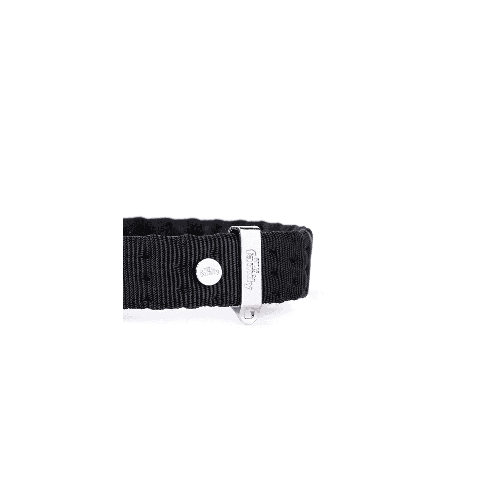 Milano Halsband Nylon für Hunde in schwarz