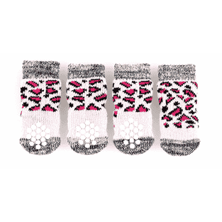 Chaussettes pour chiens avec Anti-Slip Tri, rose
