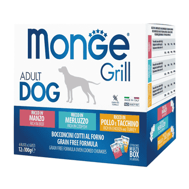 Dog Grill Adult Bœuf, Poisson, Poulet