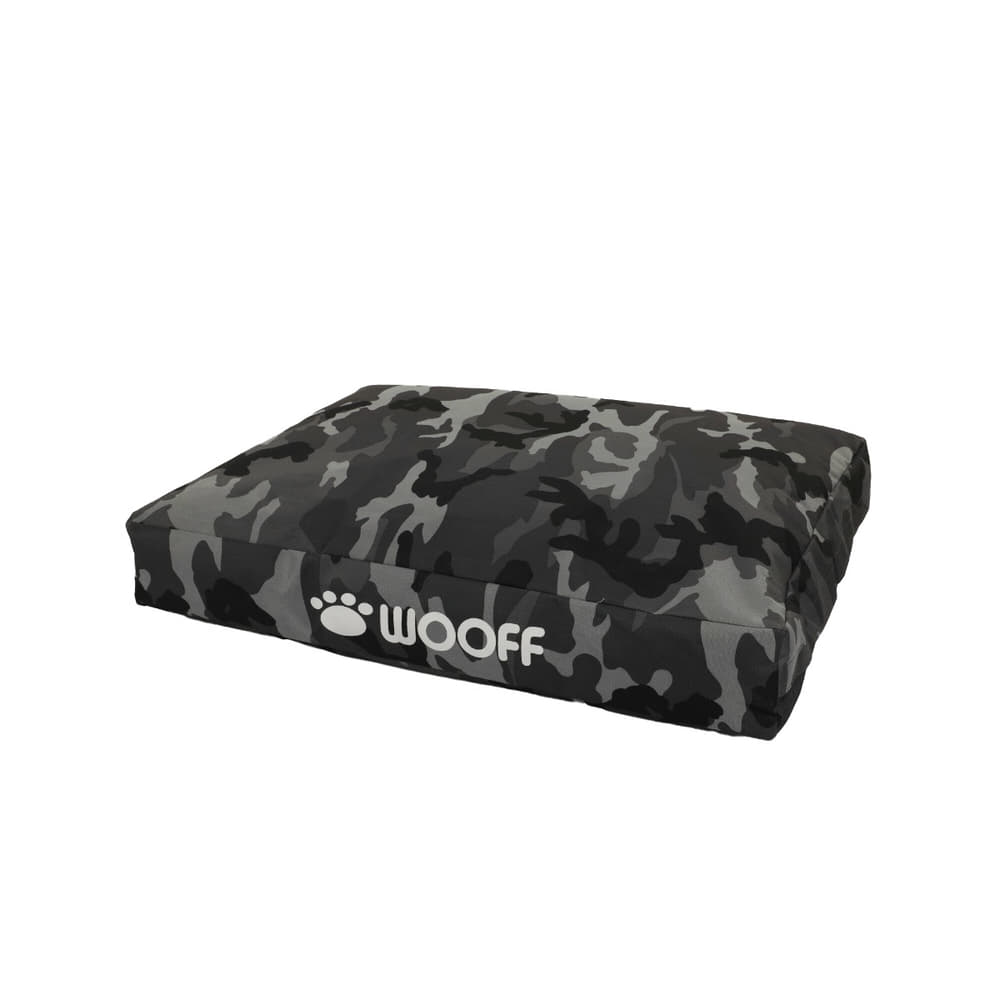 Hundeliege Allwetter Camouflage Grau