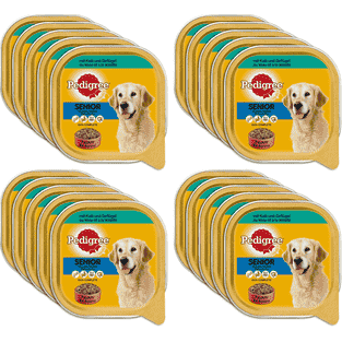Senior mit Kalb und Geflügel