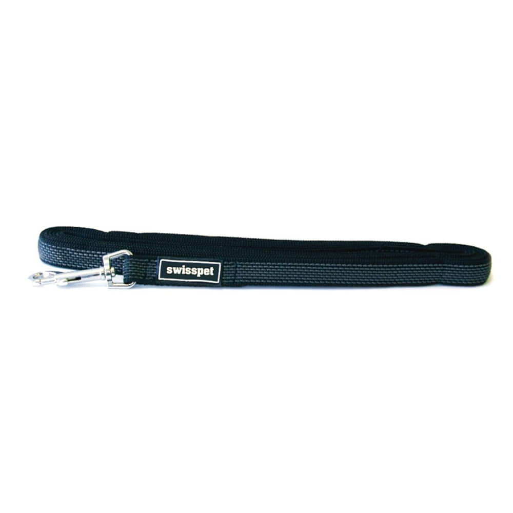 Tracking leash, black 15 mm / 10 m