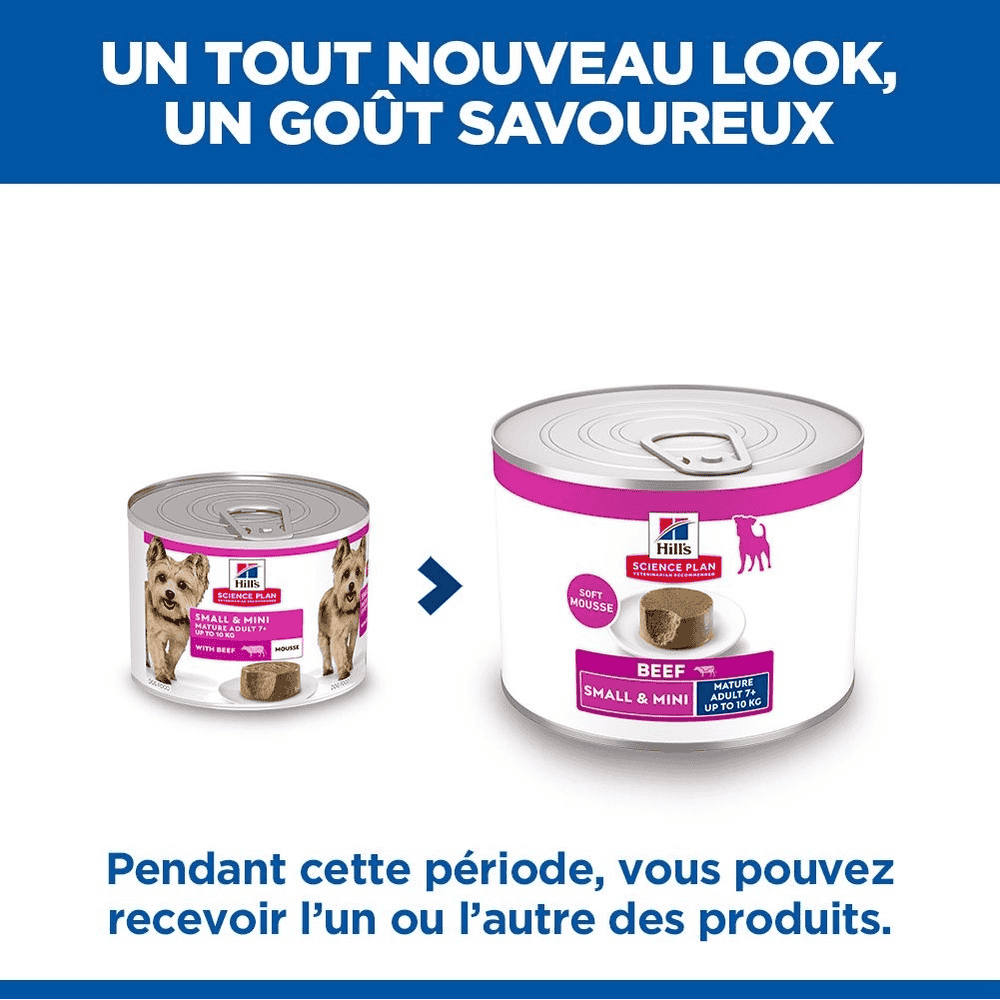 Canine Small & Mini Breed Mature Adult Beef - Boîte
