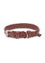Collier en cuir marron