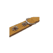 Collier Edelweiss en cuir souple, beige / cognac