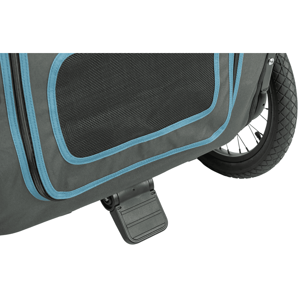 Remorque de vélo gris/bleu