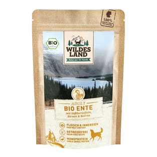 Canine Adult BIO canard avec patate douce - en sachets