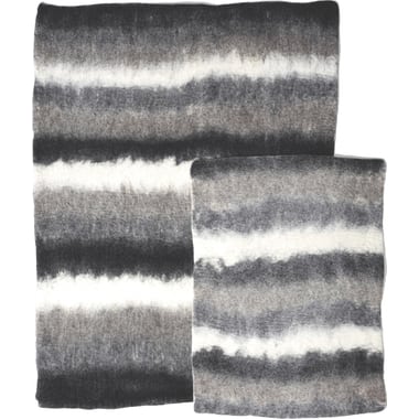 Tapis Multi Ombré Noir-Gris-Blanc