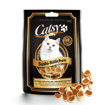 Catsy Sushi-Röllchen Poulet & Fisch