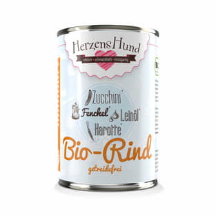 Bio-Rind mit Bio-Zucchini