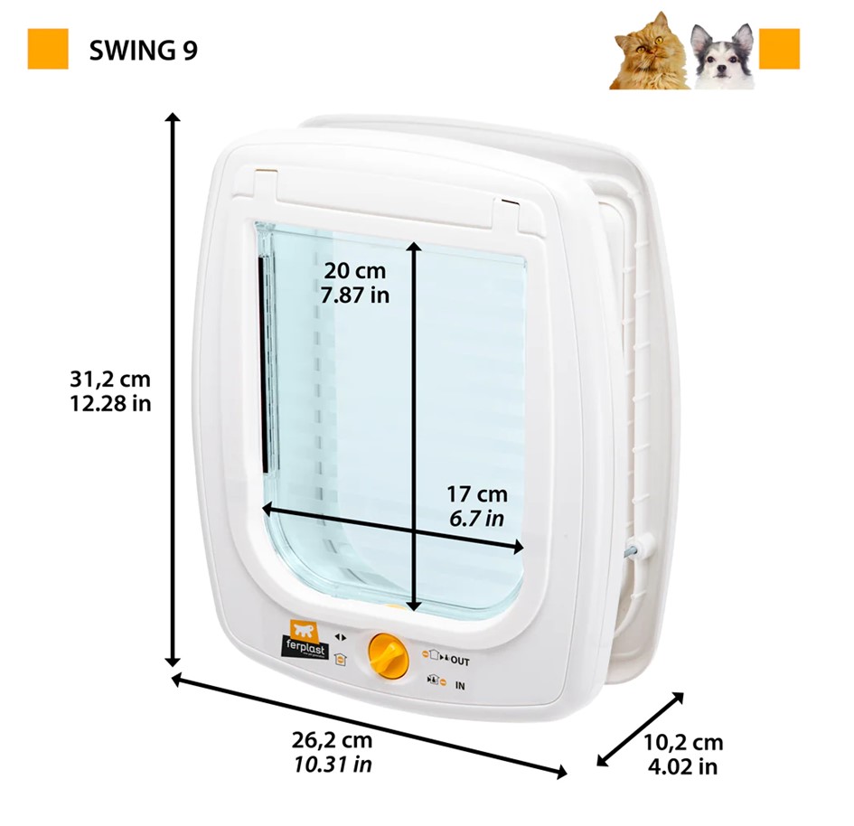 Ferplast Katzen- und Hundetüre Swing 9
