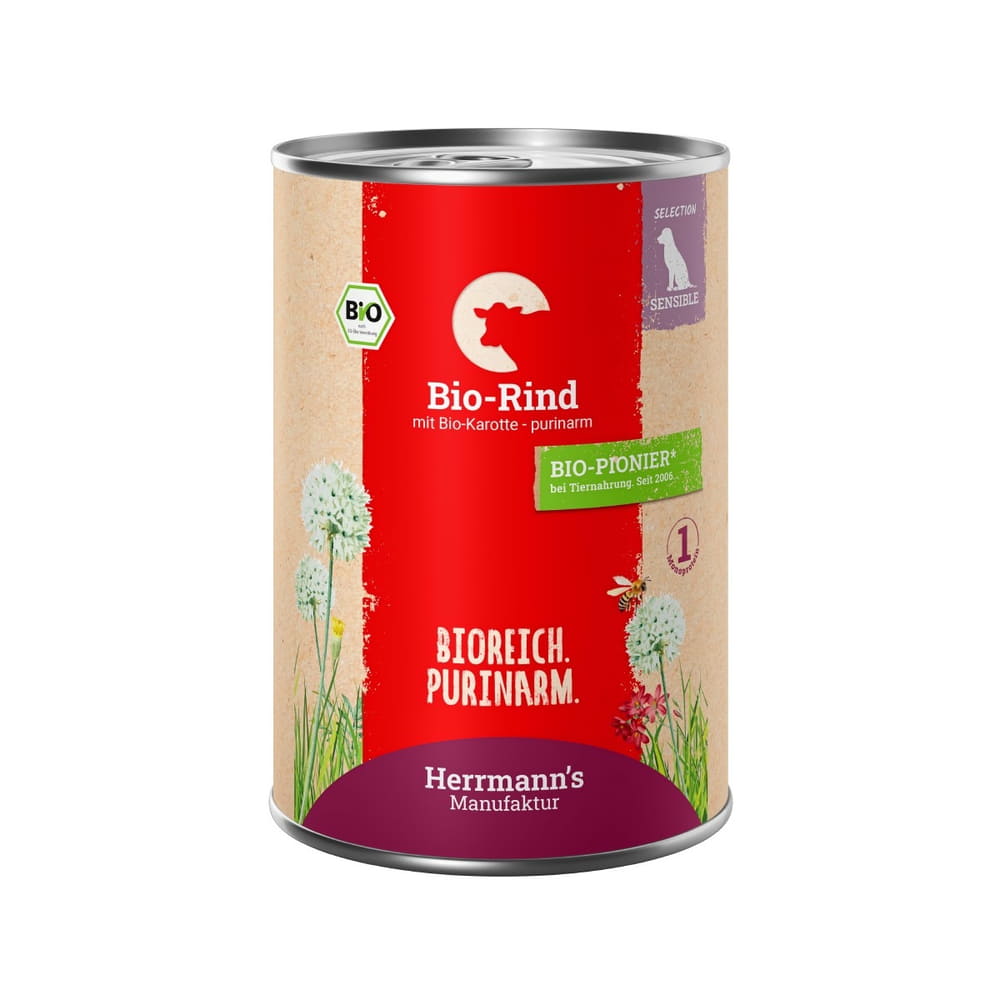 Sensible Bio Rind mit Karotten - purinarm