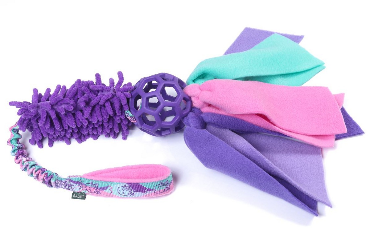 Runsa Hol-ee Ball with Fleece Fringes & Mop