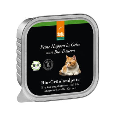 Katze Bio-Grünlandpute - Feine Happen in Gelee
