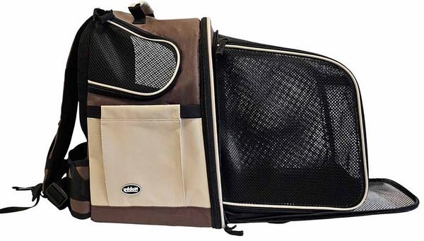 Dog backpack Extend brown