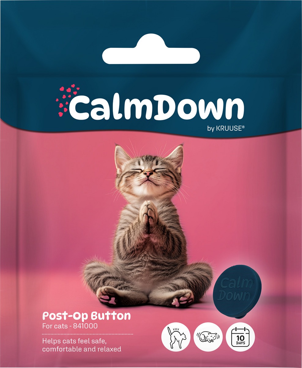 CalmDown bouton postopératoire pour chats
