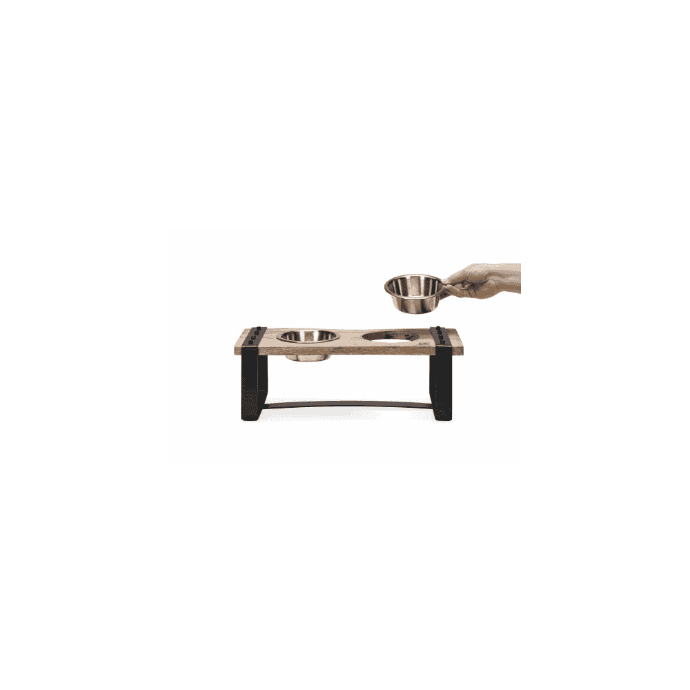 Holz Hundenapf Set Karinto