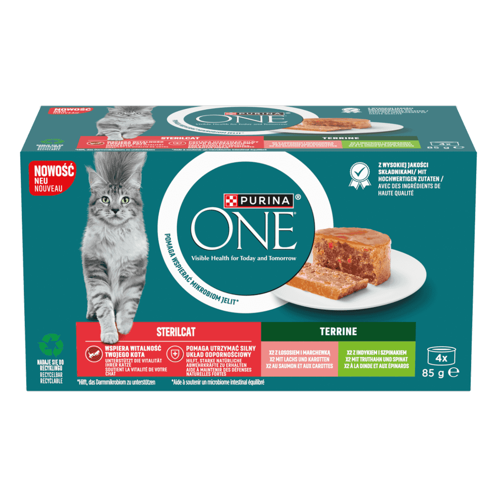 Terrine Sterilcat Lachs & Karotten / Truthahn & Spinat