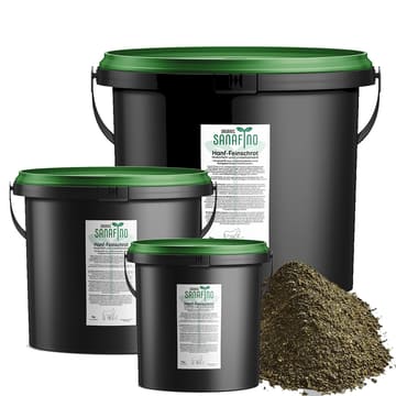 Organic Chanvre finement broyé