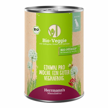 Light &amp; vegan organic veggie with white sweet lupin, spelt and vegetables