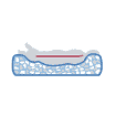 Vital bed Jonna creme