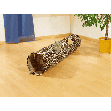 Rascheltunnel Leopardenmuster