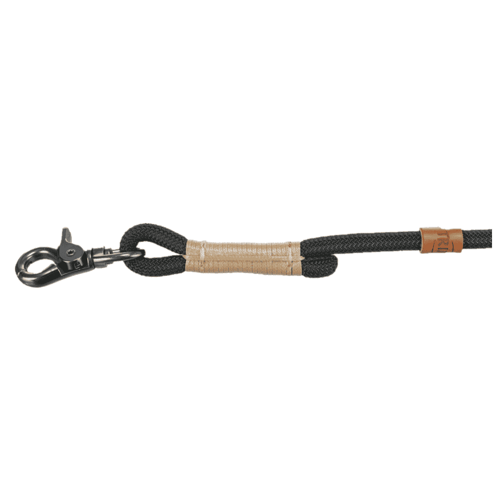 BE NORDIC Laisse d'extension noir/ sable