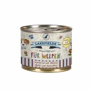 Für Welpen Weiderind mit Möhren, Äpfel & Kartoffeln - Dose