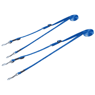 Laisse double Control bleu