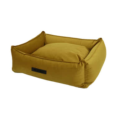 Hundebett Velours Ocker